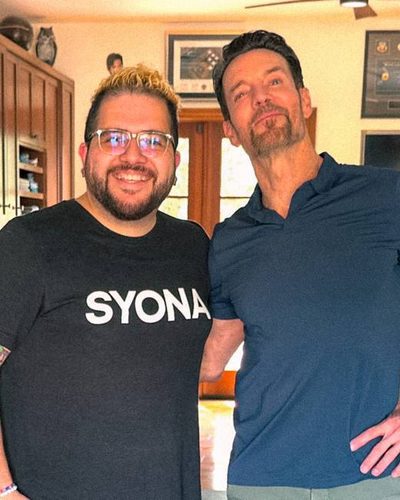 Filming at Tony Horton's home