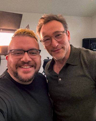 On set with Simon Sinek